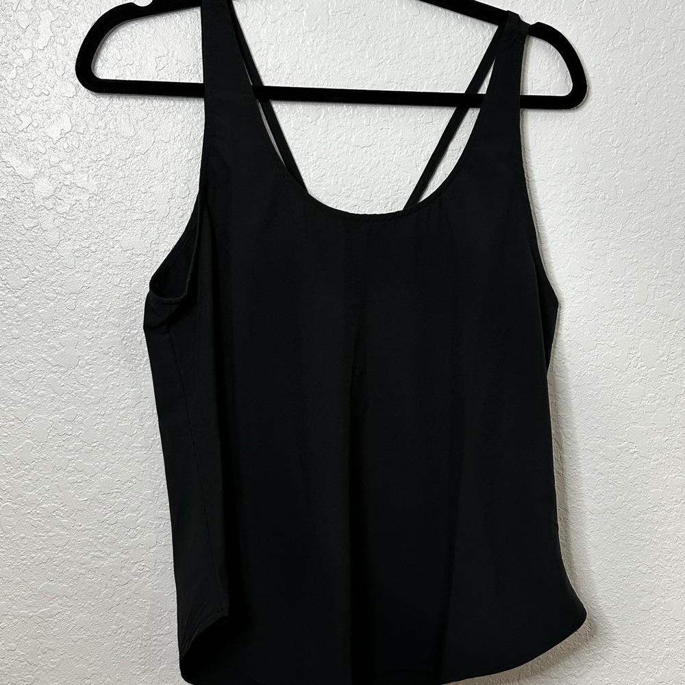 NWT Glyder Activewear Black Pure Tank Stretch Super Soft Size M